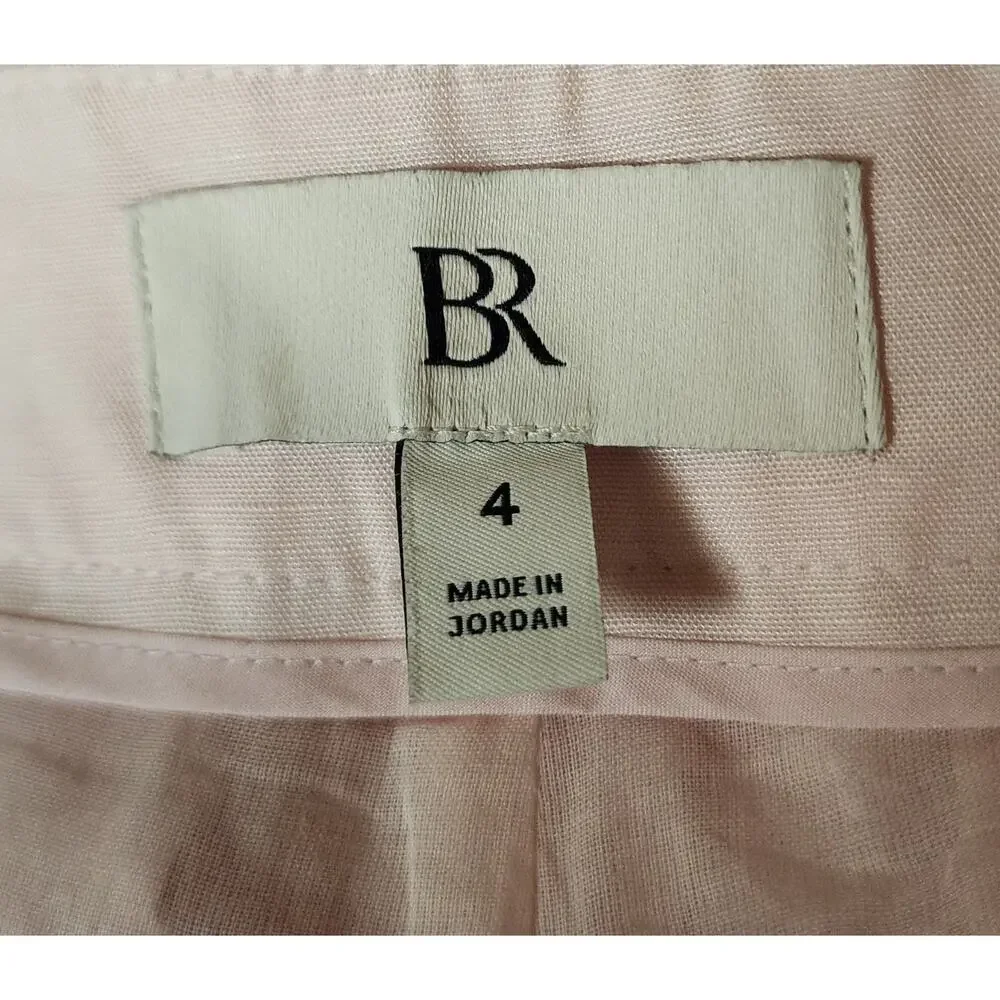 Banana Republic “REEGAN” Light Pink Slacks Women's Size 4 Career Dress Pants